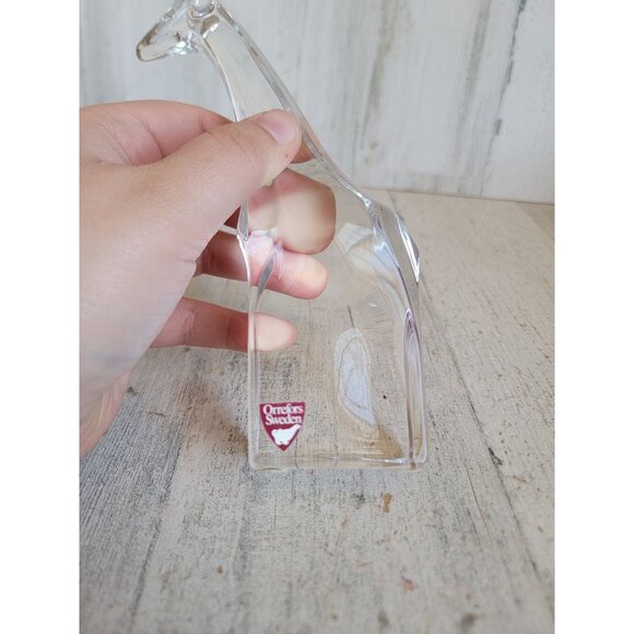 Orrefors Sweden giraffe Crystal figure vintage collectible unique glass - Picture 5 of 7